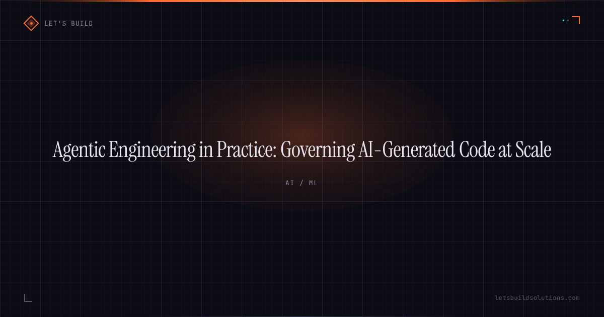 Agentic Engineering in Practice: Governing AI-Generated Code at Scale