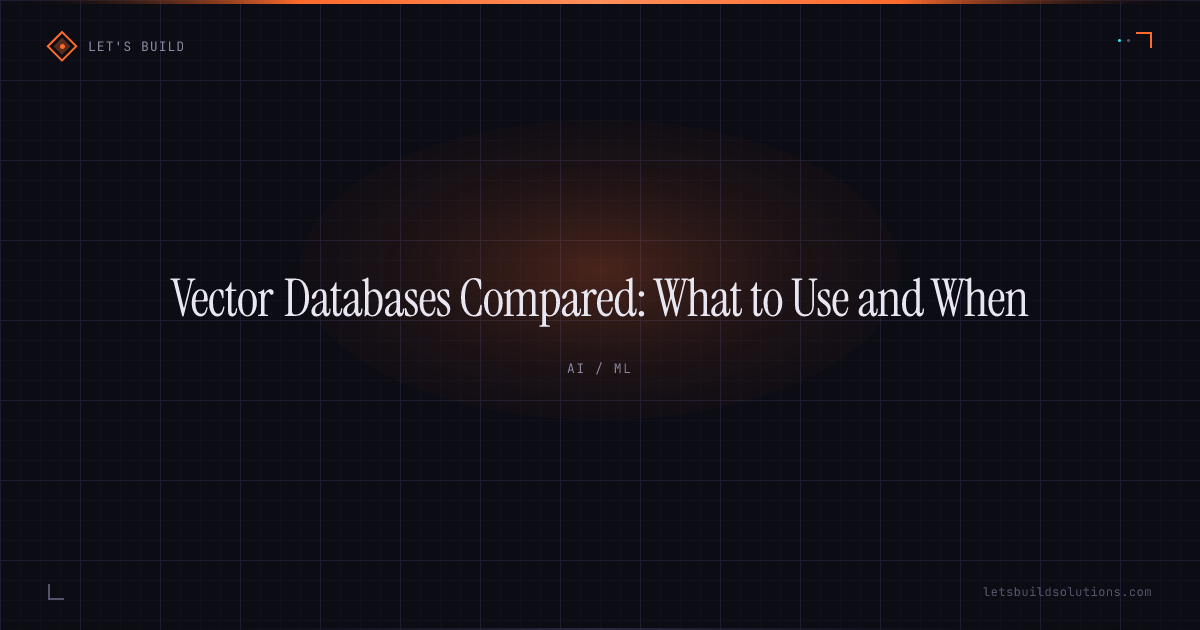 Vector Databases Compared: What to Use and When