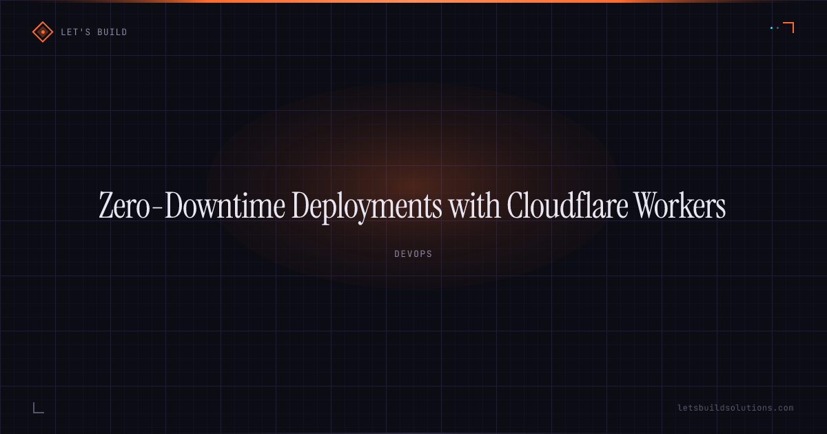 Zero-Downtime Deployments with Cloudflare Workers