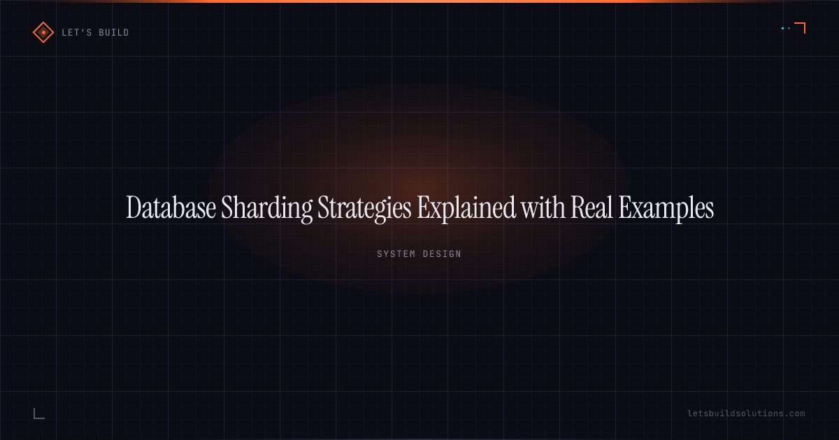 Database Sharding Strategies Explained with Real Examples