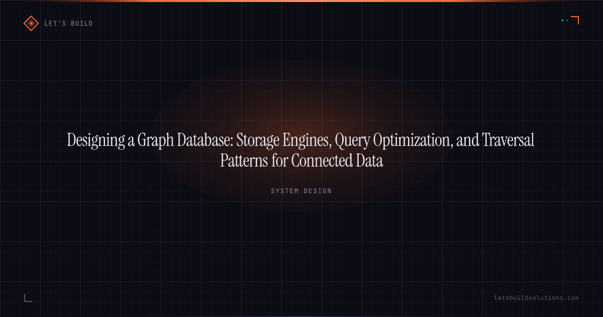 Designing a Graph Database: Storage Engines, Query Optimization, and Traversal Patterns for Connected Data