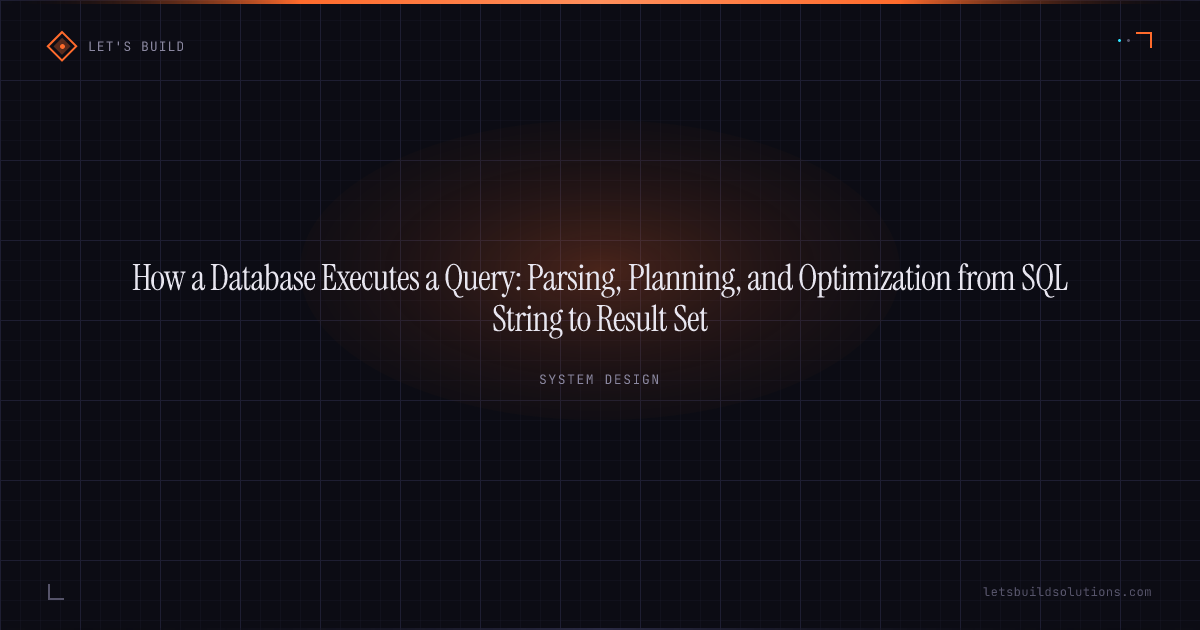 How a Database Executes a Query: Parsing, Planning, and Optimization from SQL String to Result Set