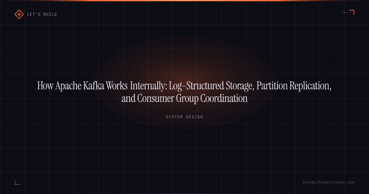 How Apache Kafka Works Internally: Log-Structured Storage, Partition Replication, and Consumer Group Coordination