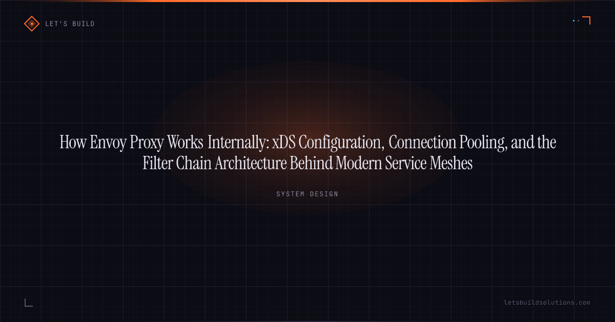 How Envoy Proxy Works Internally: xDS Configuration, Connection Pooling, and the Filter Chain Architecture Behind Modern Service Meshes