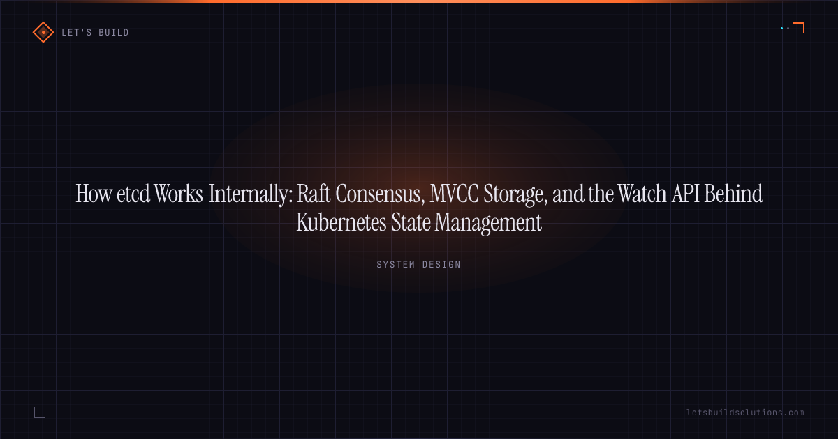 How etcd Works Internally: Raft Consensus, MVCC Storage, and the Watch API Behind Kubernetes State Management