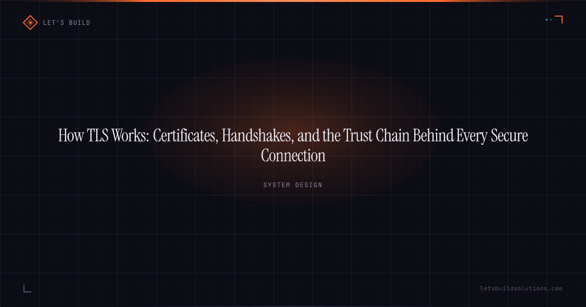 How TLS Works: Certificates, Handshakes, and the Trust Chain Behind Every Secure Connection