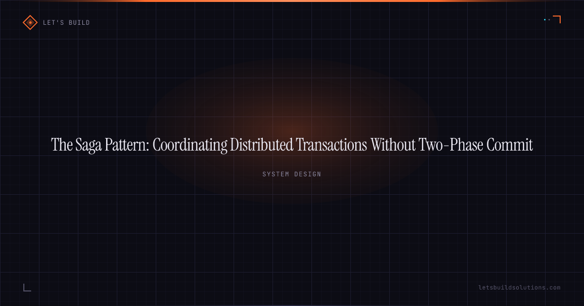 The Saga Pattern: Coordinating Distributed Transactions Without Two-Phase Commit