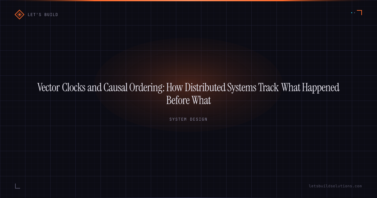 Vector Clocks and Causal Ordering: How Distributed Systems Track What Happened Before What