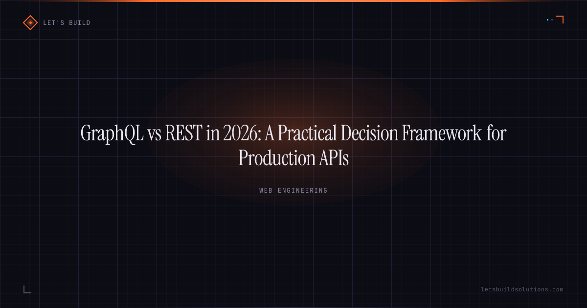 GraphQL vs REST in 2026: A Practical Decision Framework for Production APIs